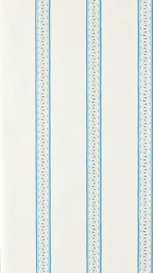 Scion Wallpaper Fondant Stripe in Denim Blau modern gestreift aus Vlies - Bild 1