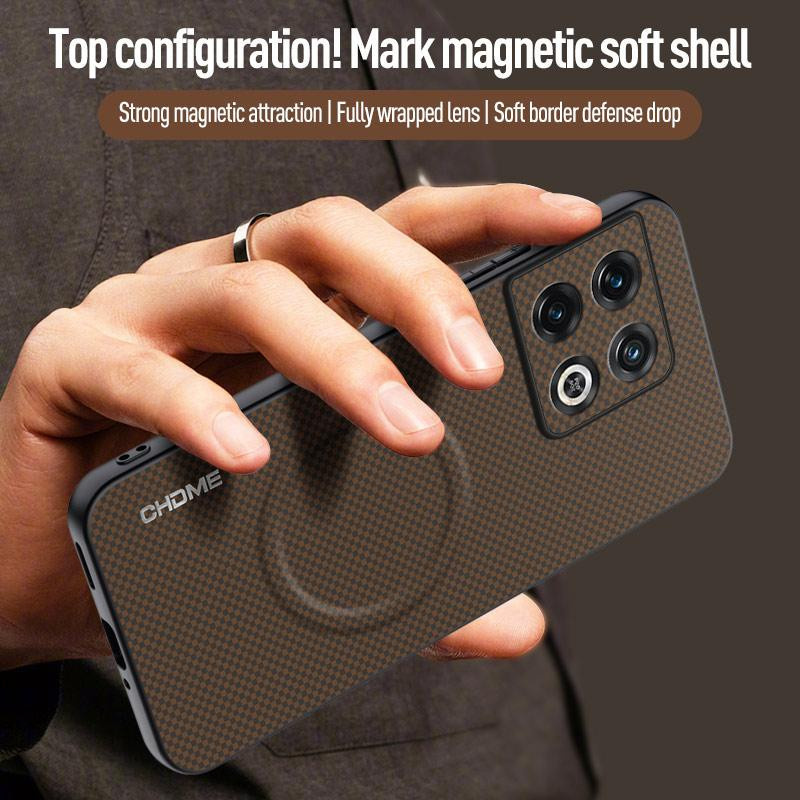 Magnetische OnePlus 10 Pro Handyhülle aus Silikon, stoßfest und schützend, in verschiedenen Farben - Bild 3