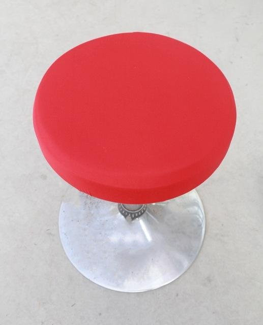 Housmife Abnehmbare Runde Hocker Abdeckung aus Polyester in Rot für Barhocker und Sitzkissen (Durchmesser: 22-33 cm) - Bild 1