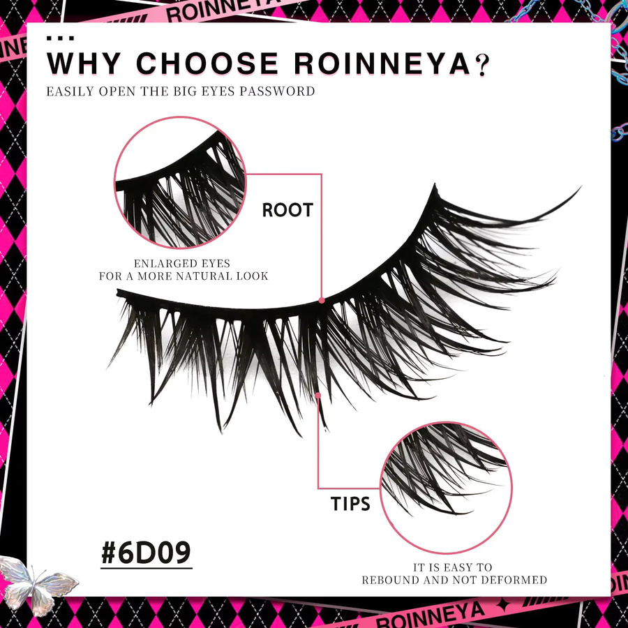 Veltrinay Manga Lashes Falsche Wimpern, natürlich - Bild 5