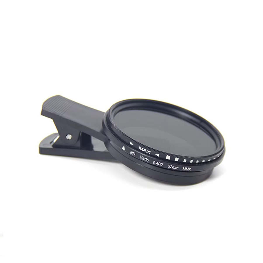 QA08I Solar Eclipse ND Filter Set 2-400 für Smartphone und Kamera, 52 mm, Schwarz mit Clip-Objektivdeckel - Bild 2