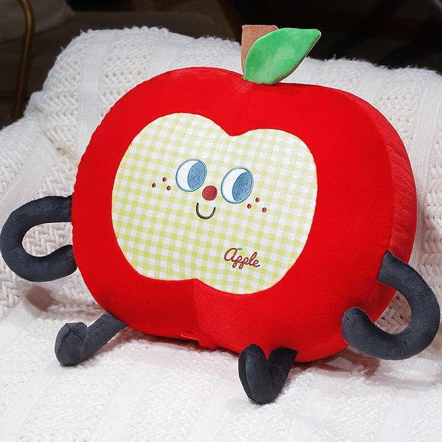 Yiran toy Kawaii Rote Apfel Plüschtier, Kissen, 45cm - Bild 1