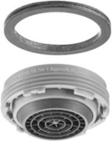 Schell Strahlregler Sli in Silber mit laminarem Strahl und 5,7 l/min - Bild 1