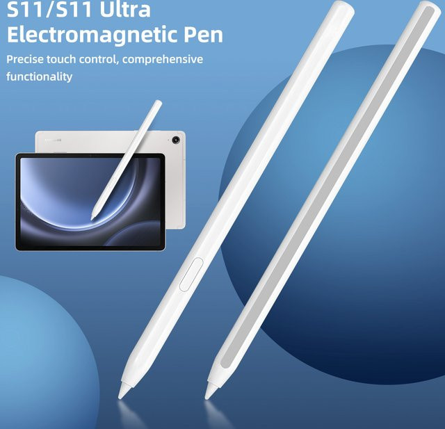 Fonken Stylus S Pen für Samsung Galaxy Tab S11 und S11 Ultra mit austauschbarer Stiftspitze in Weiß - Bild 1