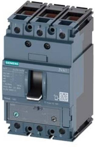 Siemens 3VA1116-6EF36-0AA0 Leistungsschalter in Grau mit einem Einstellbereich von 112 - 160A und einer maximalen Schaltspannung von 690 V/AC - Bild 1