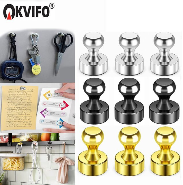 KVIFO Magnetische Nägel in Gold für Whiteboard, Kühlschrank und Büro - Bild 1
