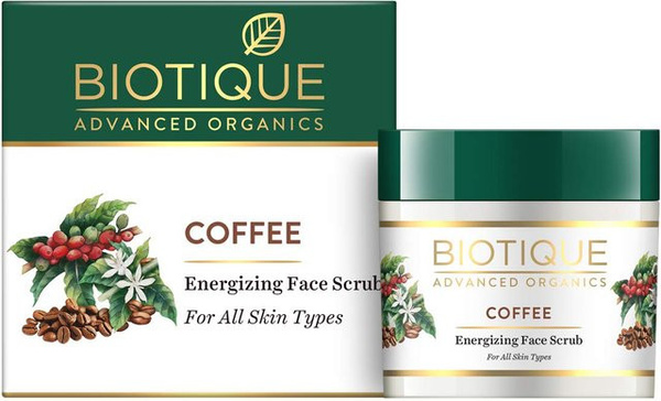 Biotique Kaffee Gesichtspeeling, 50 ml, mit Koffein, Normale Haut