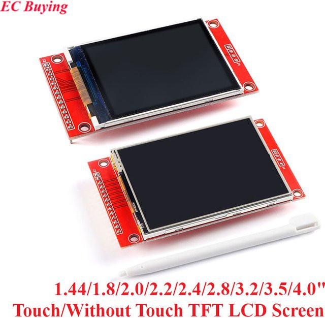 EC Buying SPI TFT LCD Farbdisplay-Modul mit Touchscreen in Rot, ILI9341 ILI9488 Ansteuerung - Bild 1