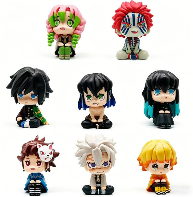 Bandai Demon Slayer Mitsuri Kanroji & Sanemi Shinazugawa Q-Version, Anime-Figuren-Set - Bild 1