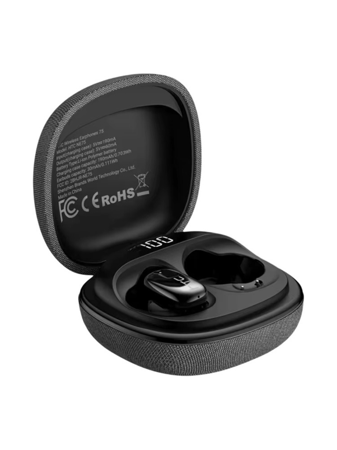 HTC NE75 Bluetooth In-Ear-Kopfhörer mit HiFi-Stereo-Surround-Sound in Schwarz - Bild 4
