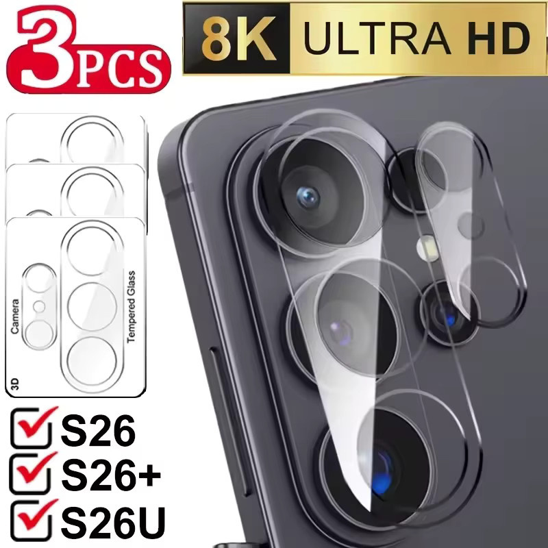 Samsung Kameraobjektivschutz für Samsung Galaxy S26 Plus und S26 Ultra 5G aus transparentem HD Objektivglas für die Samsung S26 Serie - Bild 6