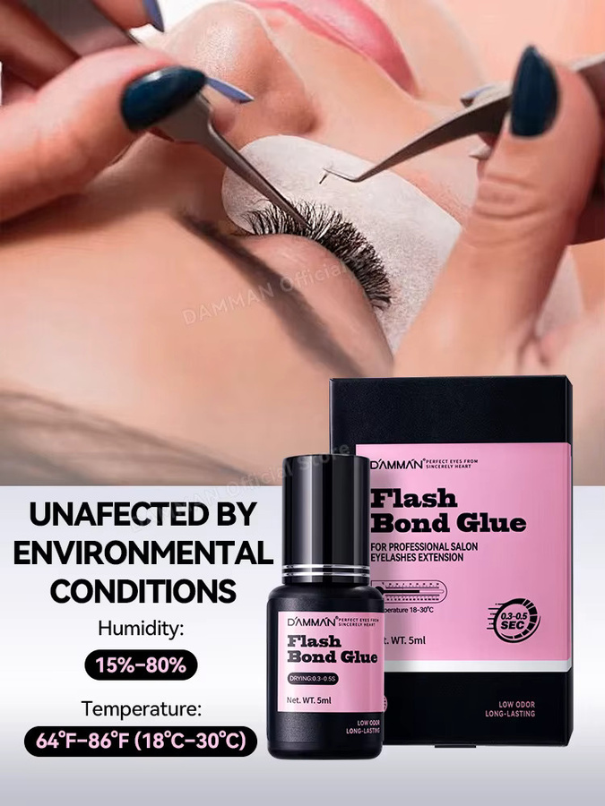 Damman Wimpernkleber für Extensions, 5 ml, schnelltrocknend - Bild 6