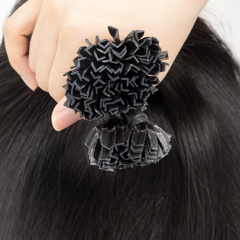 VADES Keratin Hot Fusion K-Tip Haarverlängerungen, Echthaar, Glatt - Bild 1