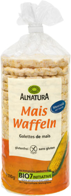 Alnatura Bio Maiswaffeln Meersalz 110 g - Bild 1