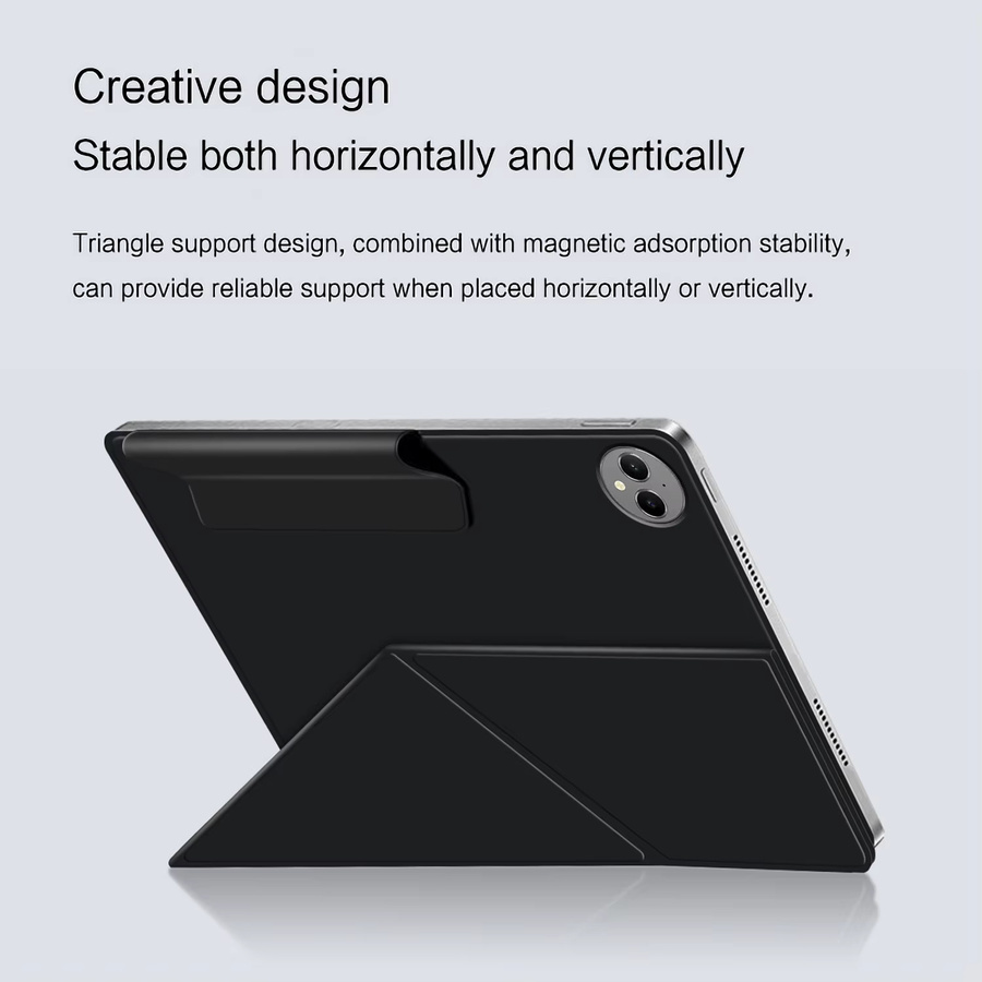 Magnetische Smart Book Cover Hülle für Huawei MatePad Pro 12.2 MRO-W00 W10 2024 in Schwarz - Bild 2