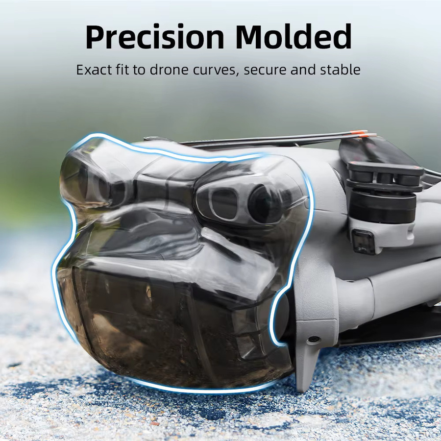 BRDRC Objektivdeckel für DJI Mini 5 Pro Drohne, transparenter Kamera-Schutz und Gimbal-Sperre mit Propeller-Fixierer - Bild 3