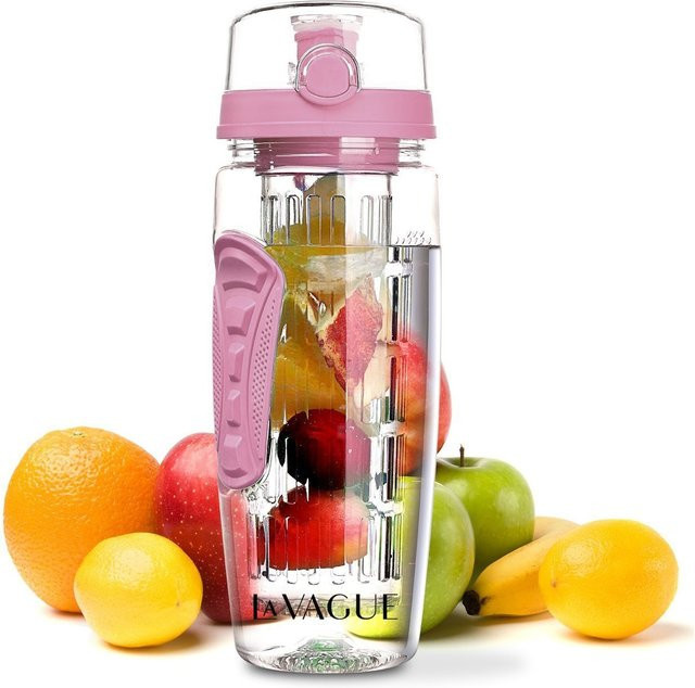 LA VAGUE Trinkflasche VITALITY mit Einsatz, transparent - Bild 1