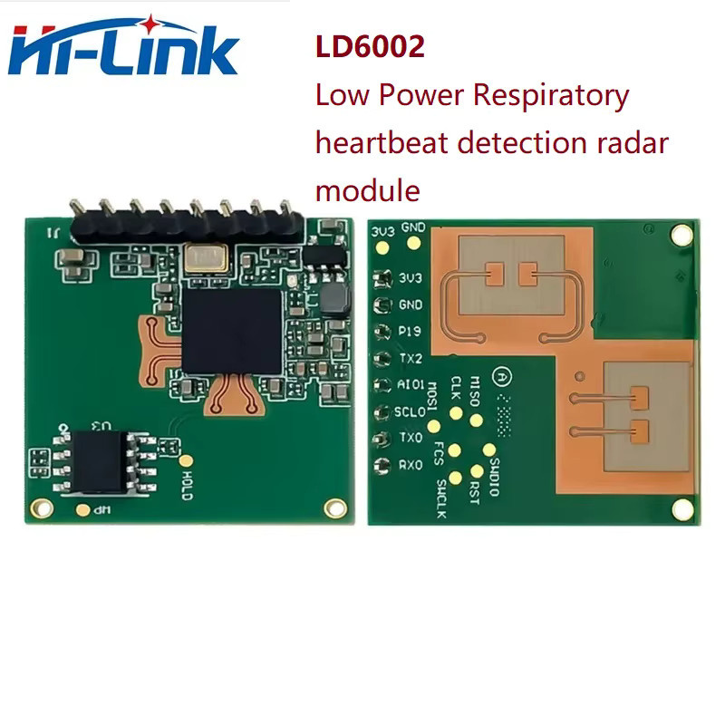 LD6002 2T2R PCB Radar-Modul von bibikoo zur Echtzeit-Überwachung von Atemfrequenz und Herzfrequenz mit 1MB Flash - Bild 2