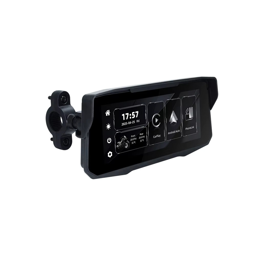 EKIY Wireless CarPlay und Android Auto Motorrad-Navigationssystem mit 6,86 Zoll Display in Schwarz - Bild 6