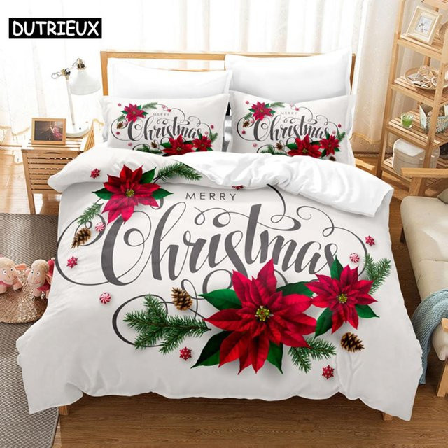 JMG Household Supplies Bettwäsche-Set mit Blumen-Design aus Mikrofaser, Weiß, Bettbezug und Kissenbezug, B/H: 220 x 240 cm oder 200 x 200 cm - Bild 1