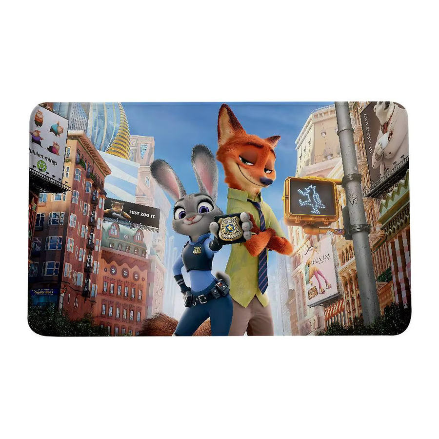 52TOYS Zootopia 2 Fußmatte aus Polyester mit rutschfester Unterseite, B/B/T: 60 x 40 cm, Mehrfarbig - Bild 6