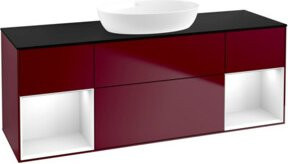 V&B Waschtischunterschrank Finion Wandbeleuchtung in Weiß lackiert Breite: 160 cm - Bild 1