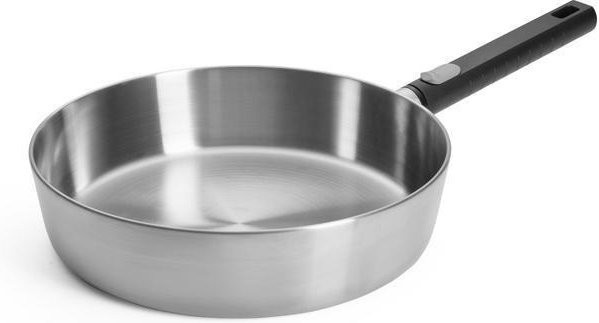 Bratpfanne Woll Logig Steel aus Edelstahl mit abnehmbarem Griff, Silber, Durchmesser: 28 cm - Bild 1