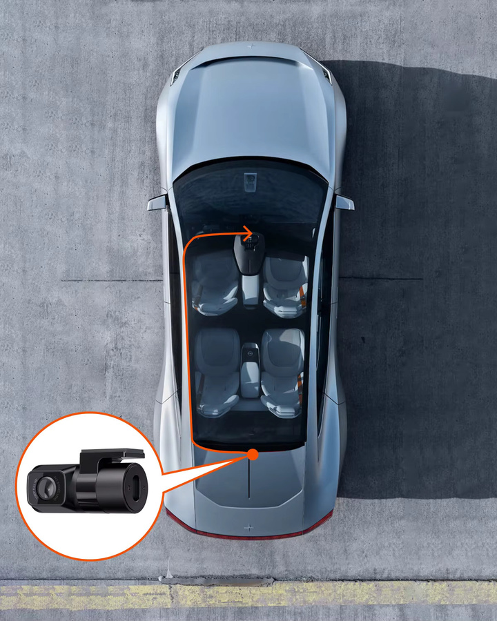 Vantrue Rückfahrkamera in Schwarz für Autos, Pickups, LKWs, SUVs, Minivans und Limousinen - Bild 4