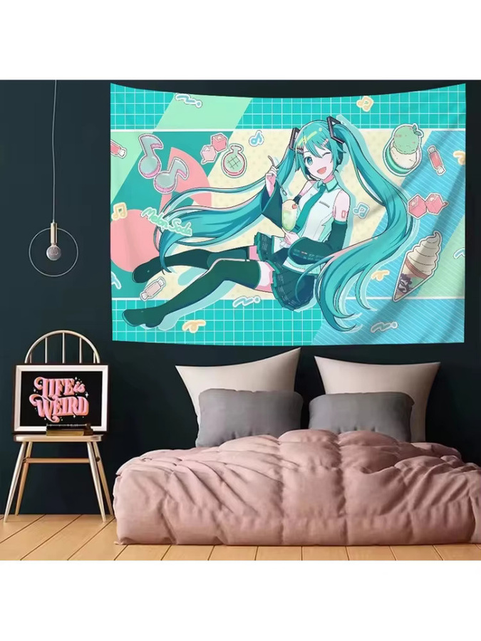VIKAMA Project Sekai Anime Wandteppich, bunter Wandbehang für dein Schlafzimmer oder Gaming-Zimmer, B/H: 40 x 60 cm - Bild 2