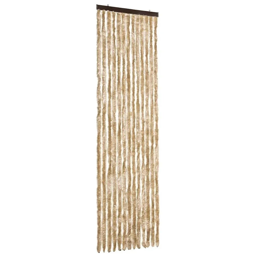 vidaXL Insektenschutz-Vorhang aus Chenille in Beige, thermoisolierend, Breite: 56 cm, Höhe: 200 cm - Bild 2