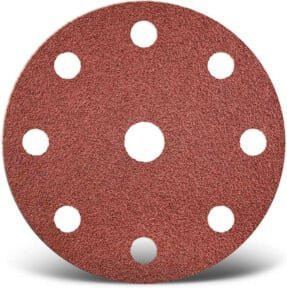 Menzer Klett-Schleifscheiben Ø 150 mm K60 mit 9-Loch für Exzenterschleifer zur Bearbeitung von Holz, Metall und Lack - Bild 1