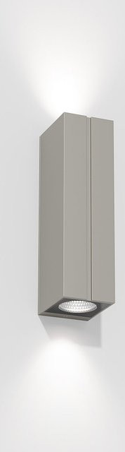 IP44 Cut LED-Wandleuchte in Grau mit Bewegungssensor und Up-Down-Effekt, dimmbar, warmweiß (2700K) - Bild 1