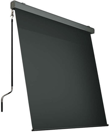 Sonnenrollo Balkonmarkise als Sichtschutz von HC Home & Living aus Aluminium in Anthrazit, Breite: 200 cm, Höhe: 300 cm