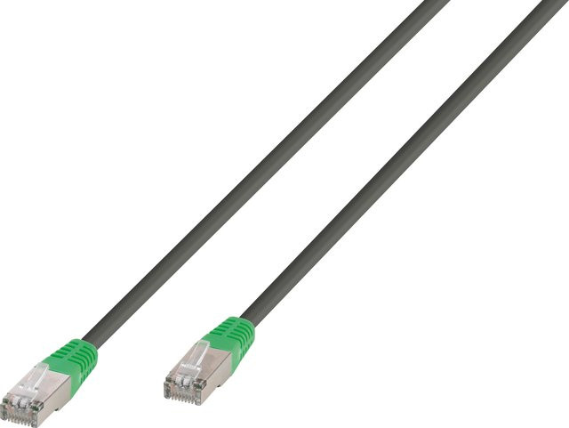 Vivanco CAT 6 Netzwerkkabel F/UTP Ethernet LAN in Grau, Länge: 10 m - Bild 1