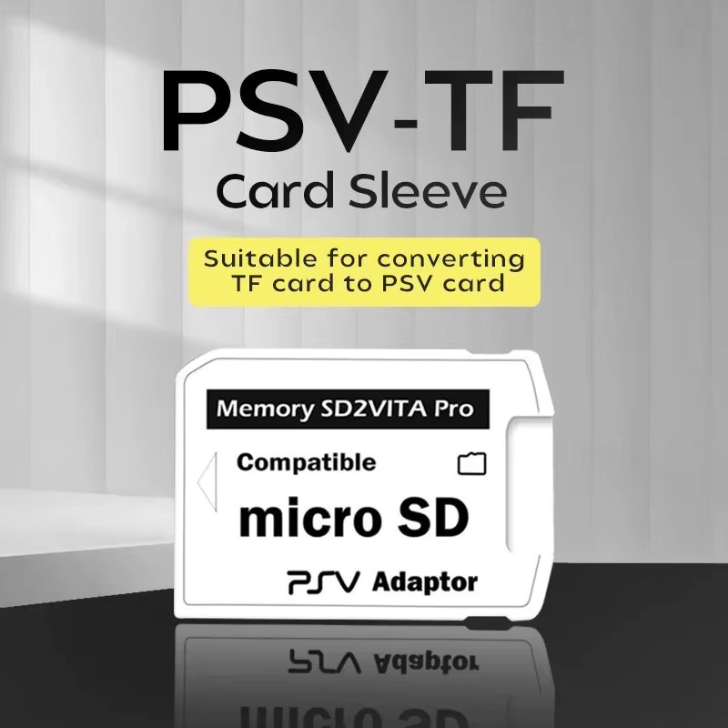 Aolion SD2VITA Speicherkartensteckplatz-Adapter Version 6.0 für PS Vita PSV 1000/2000 Micro SD TF Game Card Reader in Weiß - Bild 2