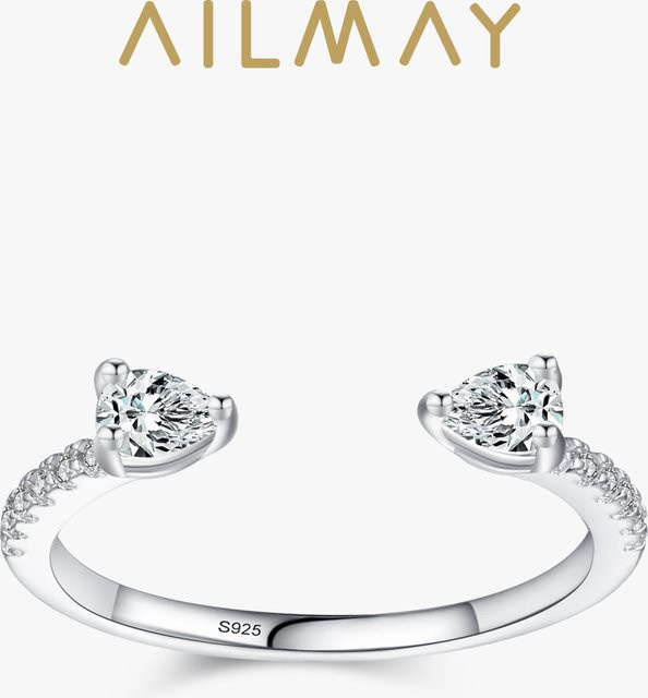 Ailmay Ring 925 Silber, Zirkonia, Damen - Bild 1