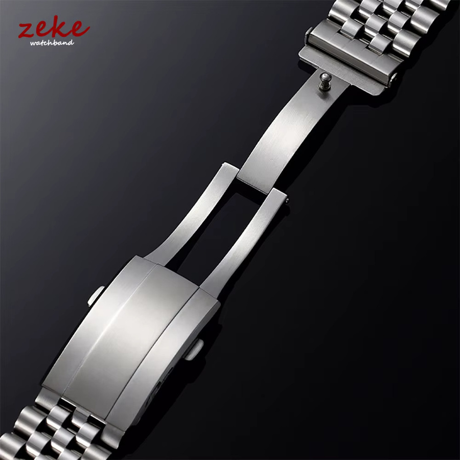 crazyband Uhrenarmband Edelstahl, Silber, 20 mm, 22 mm, Unisex - Bild 4