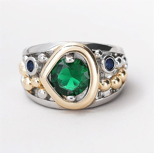 Huitan Ring, Bicolor, Zirkonia, Damen - Bild 1