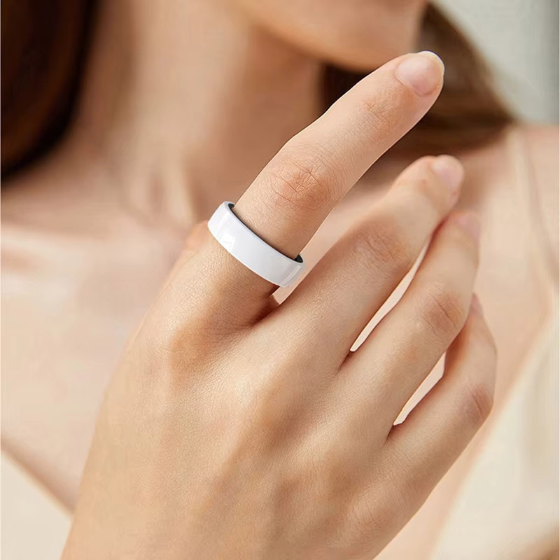 Timethinker R12 Smart Ring für Damen in Schwarz mit Ladeetui, Keramikring zur Herzfrequenz- und Schlafüberwachung, wasserdicht und mit Gestensteuerung - Bild 5