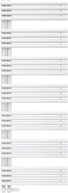 Emke Handtuchheizkörper mit Seitenanschluss in Weiß, B: 60 cm, H: 166 cm - Bild 1