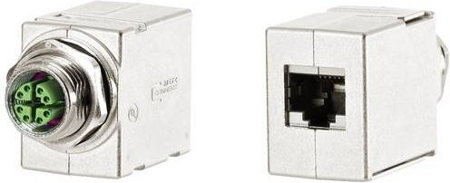 Metz Connect MWN811A415 Sensor-Aktor-Einbausteckverbinder Schaltschrankdurchführung aus Zinkdruckguss in Silber - Bild 1