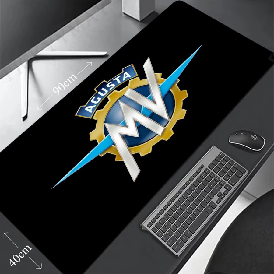 M-MV Agusta Gaming-Mauspad XXL Schwarz, B/T: 90 x 40 cm, rutschfeste Schreibtischunterlage für Gamer und E-Sport - Bild 3