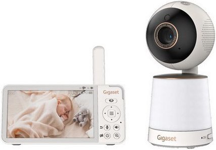 Gigaset BABY 500 Video-Babyphone mit Kamera, Funk und Temperaturanzeige in Cream White/Bronze - Bild 1