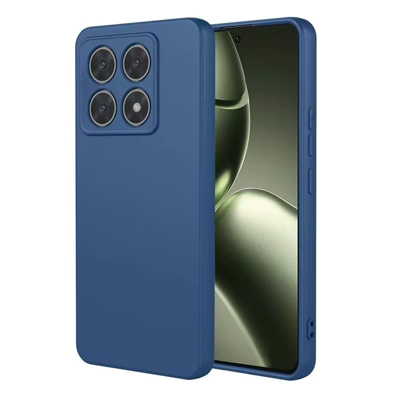 Xiaomi Schutzhülle für Mi 14T und 15T Pro aus weichem Flüssigsilikon in Cyan - Bild 2