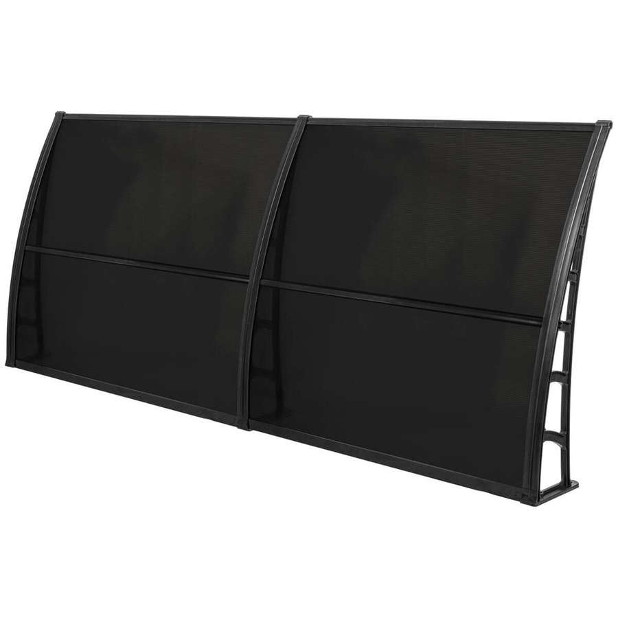 Brosplast Hauseingang Vordach aus Aluminium in Schwarz B/H/L: 240 x 23 x 105 cm - Bild 4