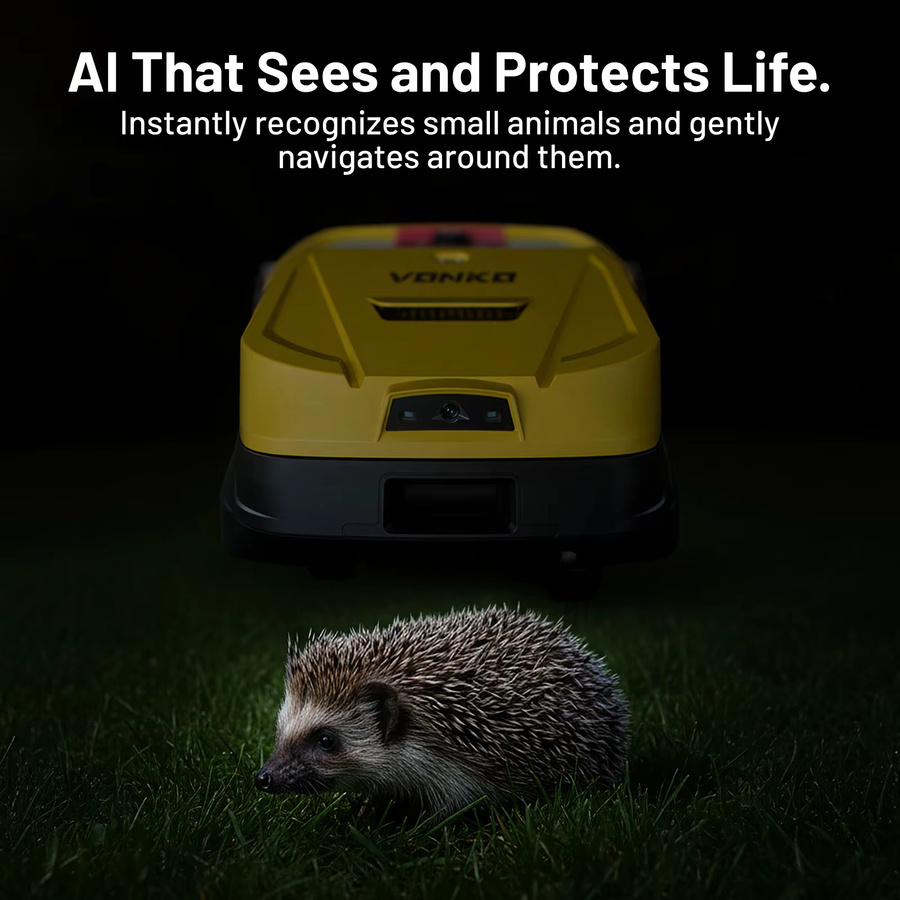 EVERCROSS BOT M200 Mähroboter ohne Begrenzungskabel in Gelb mit RTK+AI Vision, Auto-Kartierung und bis zu 1500m² Schnittfläche - Bild 5