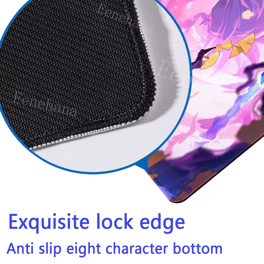 Eenehana XXL-Mauspad Honkai Star Rail HSR Anime-Schreibtischunterlage mit HD-Druck in Multicolour - Bild 4