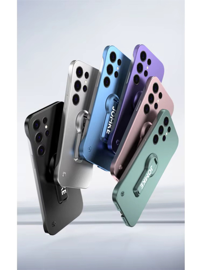Stoßfeste matte PC Handyhülle mit 360 Grad Drehhalterung für Samsung Galaxy S25 S24 S23 S22 S21 S20 FE Ultra Plus in Grün - Bild 6