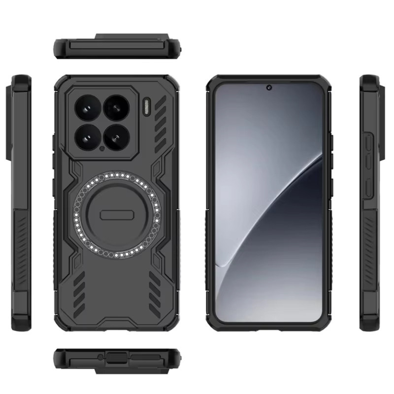 Robuste Kühlhülle mit Magnetfunktion und Stoßfestem Schutz für Xiaomi 17T Pro 17 Pro Max 15T Pro POCO X8 Pro Max X7 M8 Pro in Schwarz - Bild 2