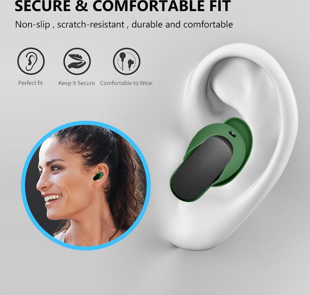 3 Paar waschbare Silikon-Ersatz-Ohrstöpsel in Beige für Bose QuietComfort Earbuds II und Ultra Earbuds - Bild 1
